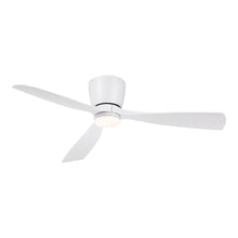 Load image into Gallery viewer, Klinch Outdoor LED Ceiling Fan in Matte White (52-Inch).