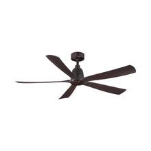 Load image into Gallery viewer, Kute5 Outdoor Ceiling Fan in Dark Bronze (Dark Walnut Blade).
