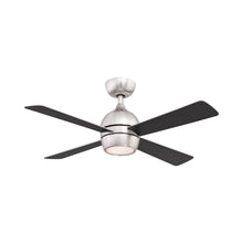 Load image into Gallery viewer, Kwad Indoor LED Ceiling Fan in Brushed Nickel (44-Inch).