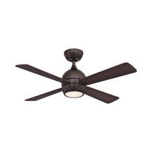 Load image into Gallery viewer, Kwad Indoor LED Ceiling Fan in Dark Bronze (44-Inch).