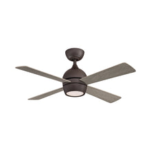 Load image into Gallery viewer, Kwad Indoor LED Ceiling Fan in Matte Greige (44-Inch).