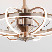 Load image into Gallery viewer, Obvi Indoor LED Ceiling Fan in Detail.
