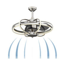 Load image into Gallery viewer, Obvi Indoor LED Ceiling Fan in Detail.