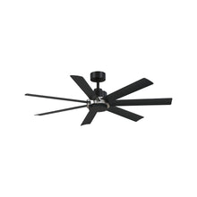Load image into Gallery viewer, Pendry Indoor / Outdoor Ceiling Fan in Black / Brushed Nickel (56-Inch).