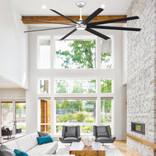 Load image into Gallery viewer, Stellar 96 Outdoor LED Ceiling Fan in living room.