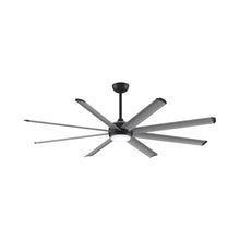 Load image into Gallery viewer, Stellar Outdoor LED Ceiling Fan in Black (Silver with Black Accents) (72-Inch).