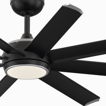 Load image into Gallery viewer, Stellar Outdoor LED Ceiling Fan in Detail.