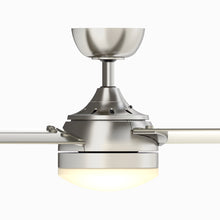 Load image into Gallery viewer, Xeno Damp Outdoor LED Ceiling Fan in Detail.