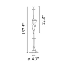 Load image into Gallery viewer, Parentesi Floor Lamp - line drawing.