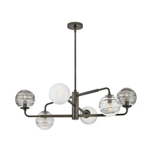 Load image into Gallery viewer, Oberon Chandelier in Black Oxide.