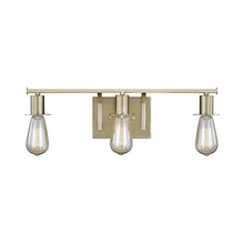 Load image into Gallery viewer, Brut Bath Wall Light in Satin Brass.