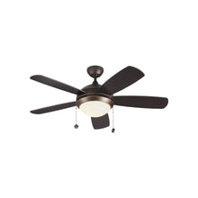 Load image into Gallery viewer, Discus Classic LED Ceiling Fan in Roman Bronze/Bronze/American Walnut (44-Inch).