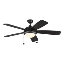 Load image into Gallery viewer, Discus Classic LED Ceiling Fan in Matte Black (52-Inch).