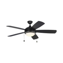 Load image into Gallery viewer, Discus Ornate LED Ceiling Fan in Matte Black.