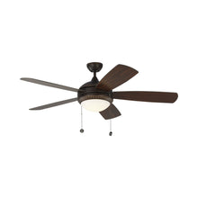 Load image into Gallery viewer, Discus Ornate LED Ceiling Fan in Roman Bronze/Bronze.