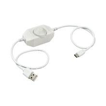 Load image into Gallery viewer, Disk Light In-Line Dimmer in White.