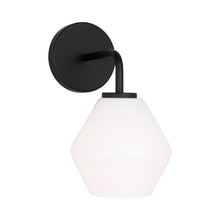Load image into Gallery viewer, Jett Bath Vanity Light in Midnight Black (1-Light).