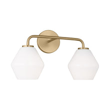 Load image into Gallery viewer, Jett Bath Vanity Light in Satin Brass (2-Light).