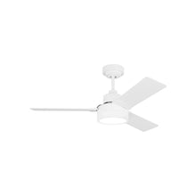 Load image into Gallery viewer, Jovie Outdoor LED Ceiling Fan in Matte White (44-Inch).
