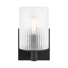 Load image into Gallery viewer, Lando Bath Vanity Light in Midnight Black (1-Light).