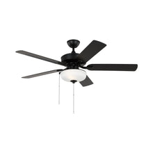 Load image into Gallery viewer, Linden Outdoor LED Ceiling Fan in Midnight Black.
