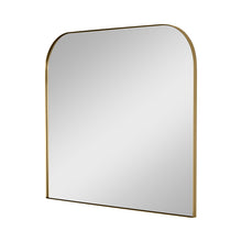 Load image into Gallery viewer, Planer Wide Mirror in Burnished Brass.