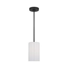 Load image into Gallery viewer, Rhett Mini Pendant Light in Midnight Black (Not Included).