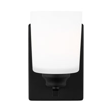 Load image into Gallery viewer, Vinton Bath Wall Light in Midnight Black (1-Light/Not Included).