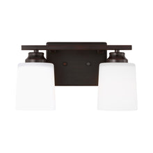 Load image into Gallery viewer, Vinton Bath Wall Light in Bronze (2-Light/Not Included).