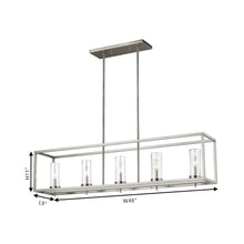 Load image into Gallery viewer, Zire Linear Pendant Light - line drawing.