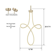 Load image into Gallery viewer, Astor LED Mini Pendant Light - line drawing.