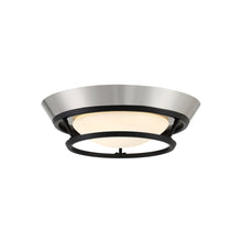 Load image into Gallery viewer, Beam Me Up! LED Flush Mount Ceiling Light in Brushed Nickel (Small).