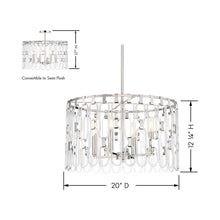 Load image into Gallery viewer, Charming Convertible Pendant Light - line drawing