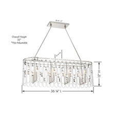 Load image into Gallery viewer, Charming Linear Pendant Light - line drawing.
