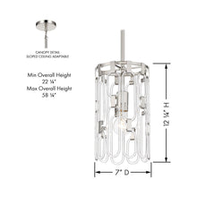 Load image into Gallery viewer, Charming Mini Pendant Light - line drawing.