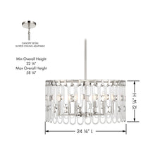Load image into Gallery viewer, Charming Pendant Light - line drawing.