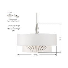 Load image into Gallery viewer, Gramercy Pendant Light - line drawing.