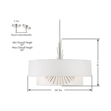 Load image into Gallery viewer, Gramercy Pendant Light - line drawing.