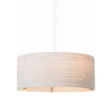 Load image into Gallery viewer, Drum Pendant Light in White (Medium).