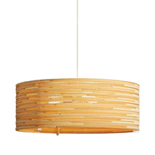 Load image into Gallery viewer, Drum Pendant Light in Blonde (Large).