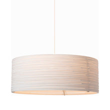 Load image into Gallery viewer, Drum Pendant Light in White (Large).