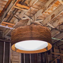 Load image into Gallery viewer, Drum Pendant Light in room.