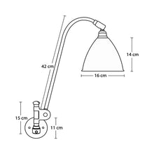 Load image into Gallery viewer, Bestlite BL6 Wall Light - line drawing.