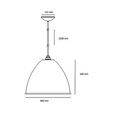 Load image into Gallery viewer, Bestlite Pendant Light - line drawing.