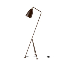 Load image into Gallery viewer, Gräshoppa Floor Lamp in Walnut Brown Glossy.