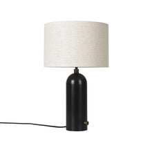 Load image into Gallery viewer, Gravity Table Lamp in Blackened Steel (Canvas) (Small).