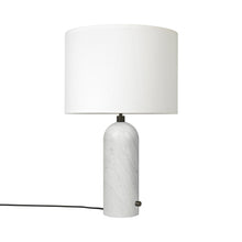 Load image into Gallery viewer, Gravity Table Lamp in White Marble (White) (Large).