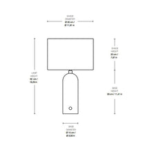 Load image into Gallery viewer, Gravity Table Lamp - line drawing.