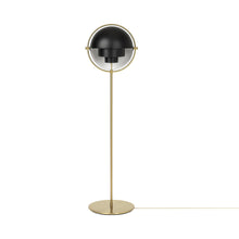 Load image into Gallery viewer, Multi-Lite Floor Lamp in Brass/Soft Black Semi Matt.