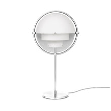 Load image into Gallery viewer, Multi-Lite Table Lamp in Chrome/White Semi Matt.